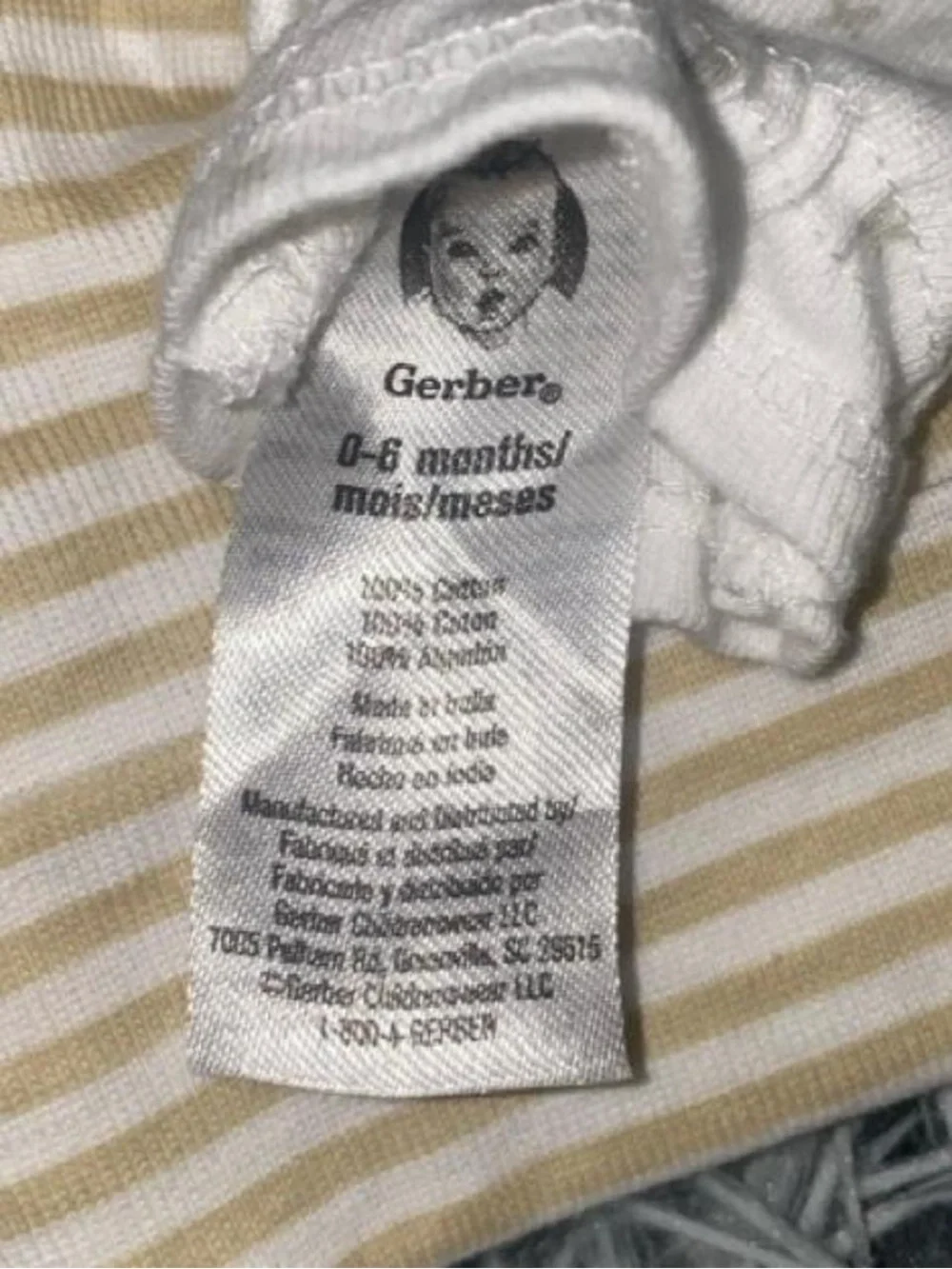 Gerber baby 100% Cotton mittens & beanies